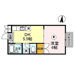 英賀保駅 徒歩3分 2階の物件間取画像